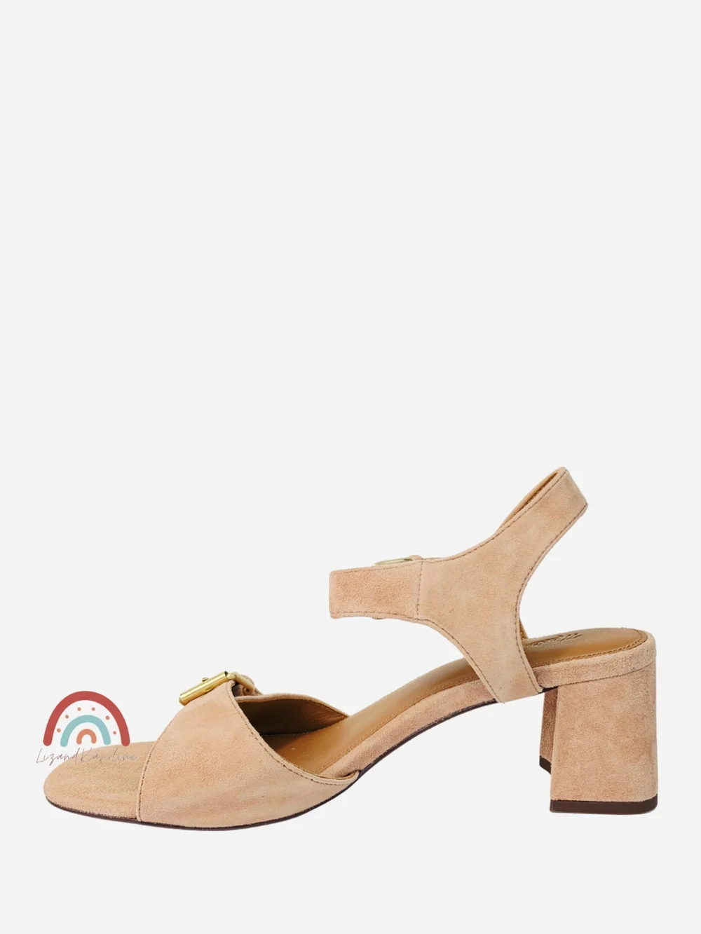 New! Madewell The Neeka Ankle-Strap Heeled Sandal in Suede Warm Umber 8.5